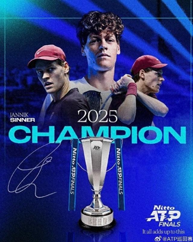 澳网横扫ATP总决赛，辛纳惊艳四座